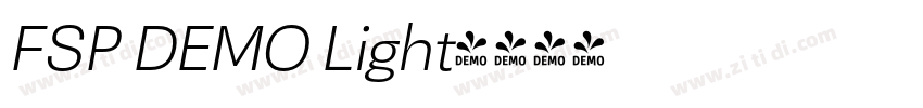 FSP DEMO Light字体转换 FSP DEMO Light字体转换